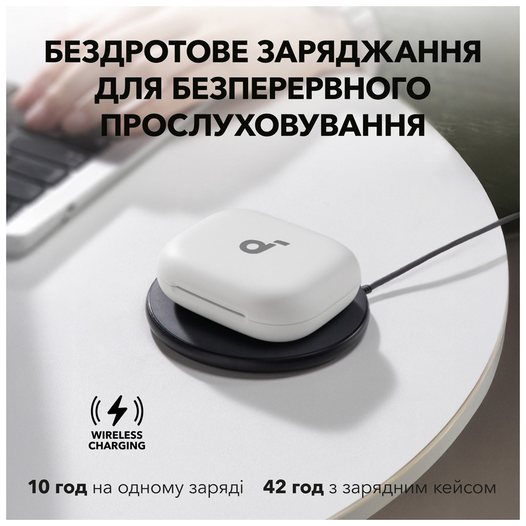 Навушники Anker SoundСore AeroFit 2 White (A3874G21) - зображення 12