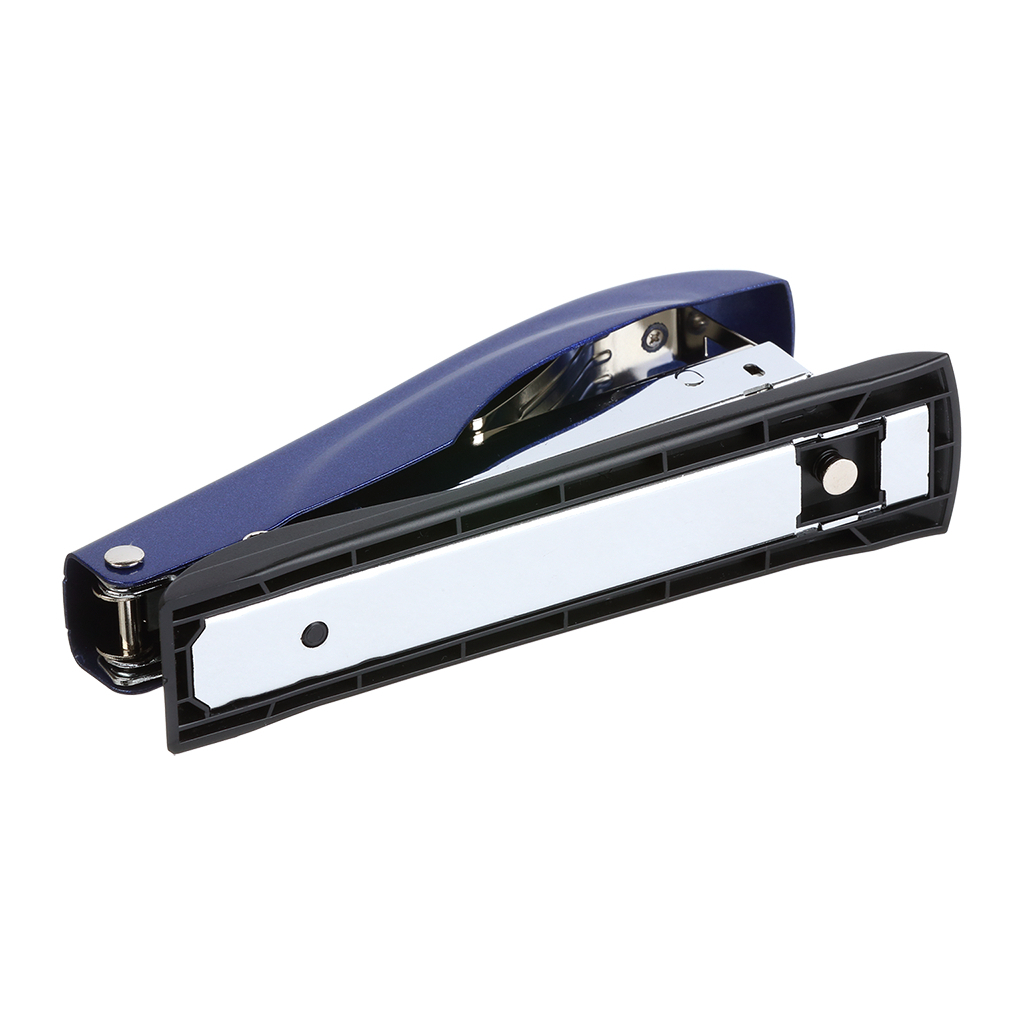 Степлер Buromax металевий, до 50 аркушів, (скоби №23, 24, 26), 167 х 36 х 57 мм, синій (BM.4251-02) - зображення 4