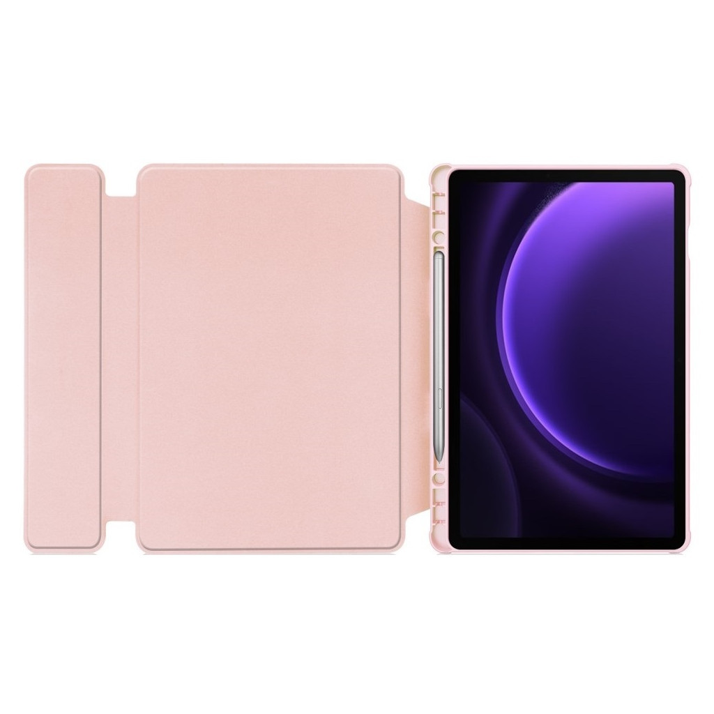 Чохол до планшета BeCover 360° Rotatable Samsung Tab S9 Plus (SM-X810/SM-X816)/S9 FE Plus (SM-X610/SM-X616) 12.4" Pink (710402) - зображення 4