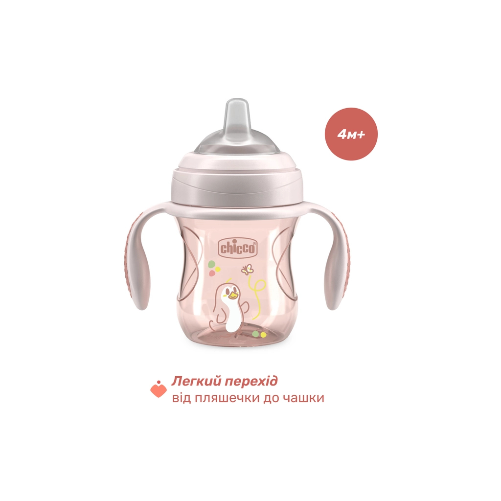 Поїльник-непроливайка Chicco Transition Cup 200 мл. від 4 місяців (рожева) (06911.15) - зображення 7