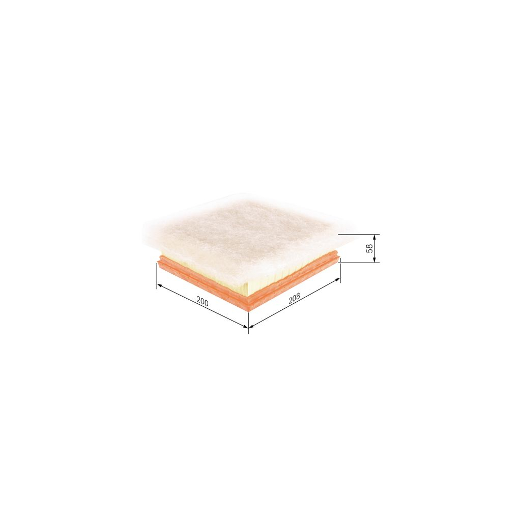 Повітряний фільтр для автомобіля Bosch F 026 400 235 - изображение 5
