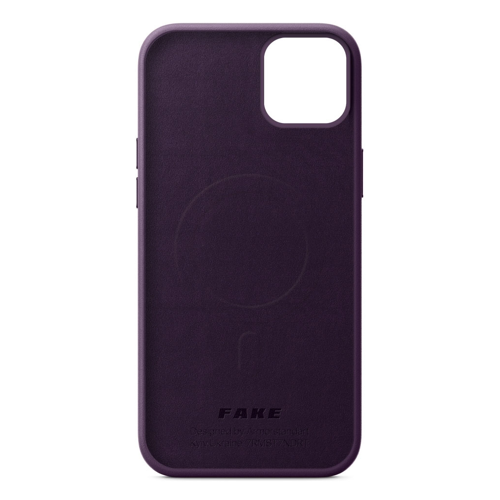 Чохол до мобільного телефона Armorstandart FAKE Leather Case Apple iPhone 14 Plus Dark Cherry (ARM64395) - зображення 2