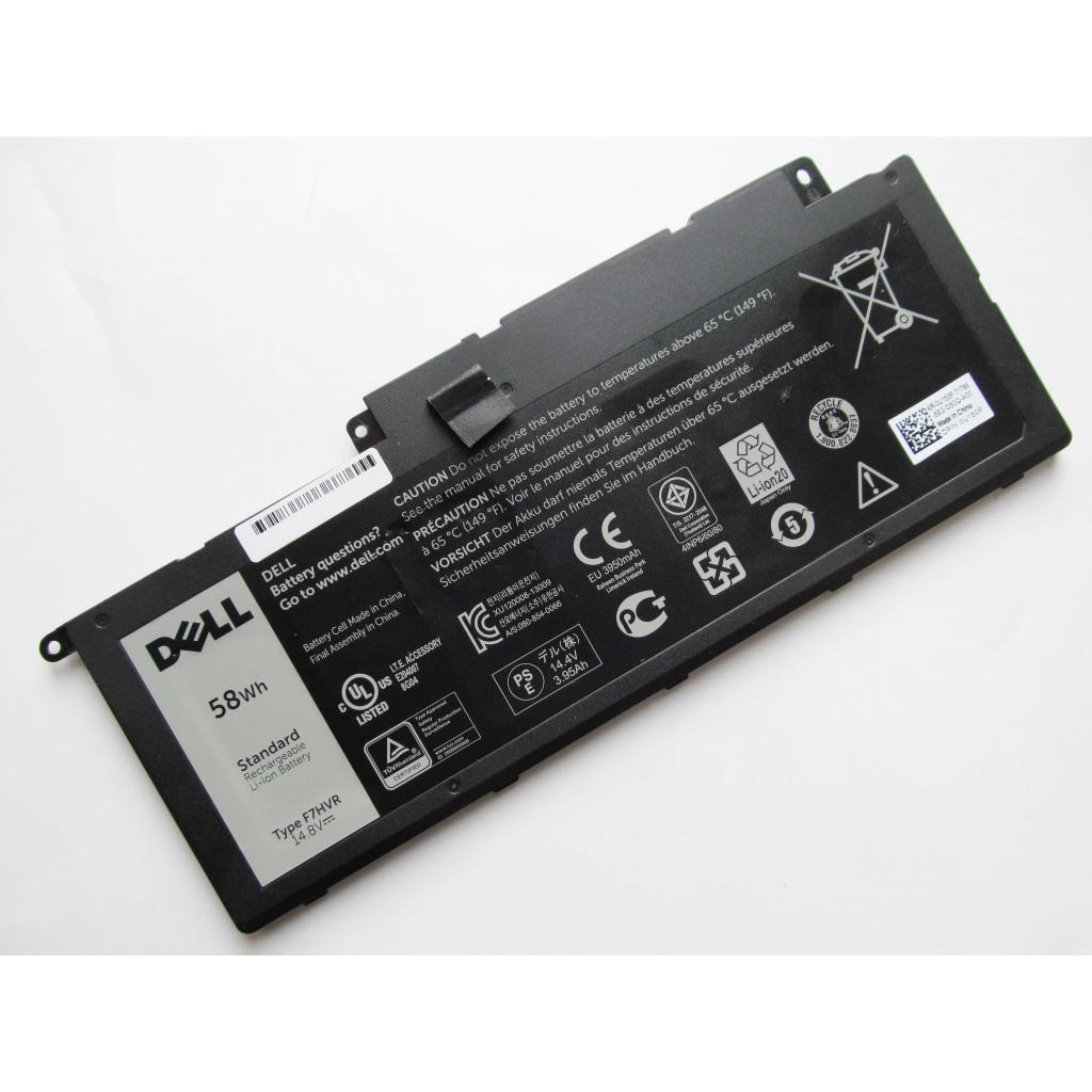 Акумулятор до ноутбука Dell Inspiron 15-7537 F7HVR, 58Wh (3800mAh), 4cell, 14.8V, Li-ion (A47207) - зображення 2