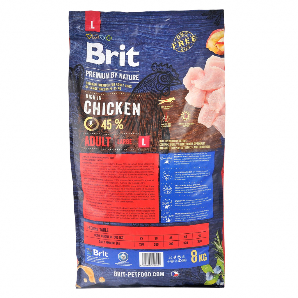 Сухий корм для собак Brit Premium Dog Adult L 8 кг (8595602526451) - зображення 2