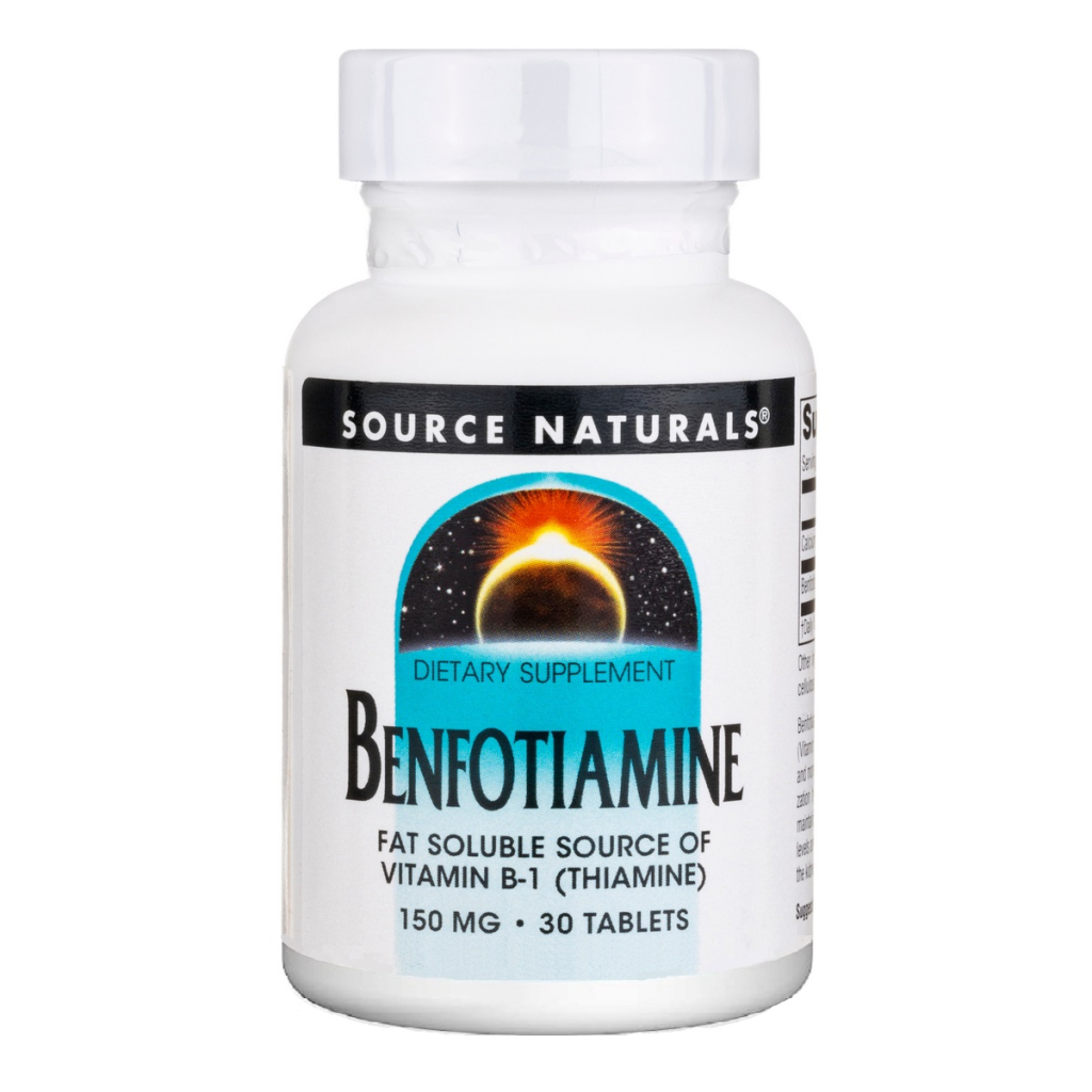 Вітамінно-мінеральний комплекс Source Naturals Бенфотіамін, 150 мг, Benfotiamine, 30 таблеток (SN1905) - зображення 1
