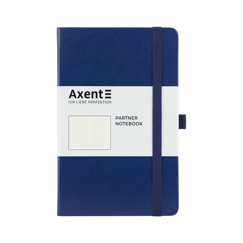 Книга записна Axent Partner 125х195 мм в точку 96 аркушів Синя (8306-02-A) - зображення 1