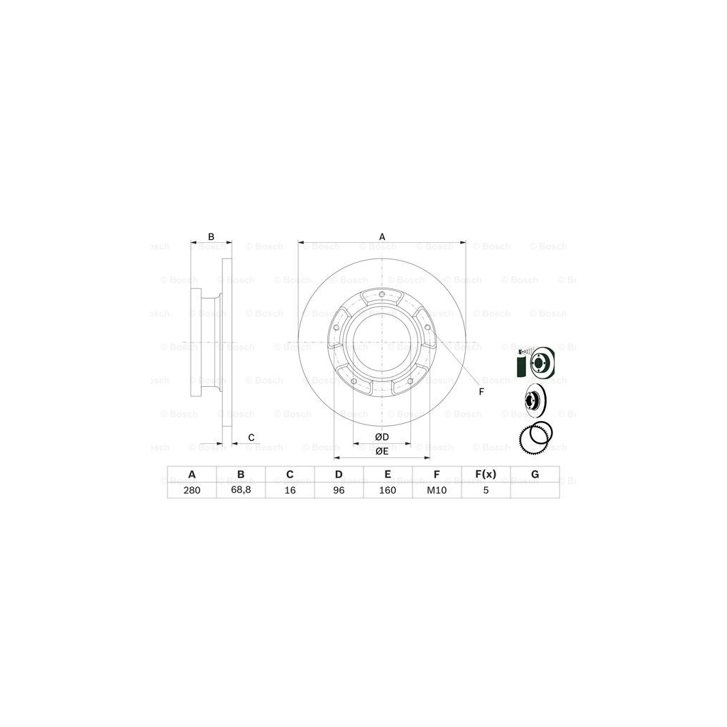 Гальмівний диск Bosch 0 986 479 401 - зображення 5