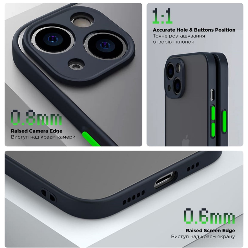 Чохол до мобільного телефона Armorstandart Frosted Matte Xiaomi Redmi 12 4G Blue (ARM68551) - зображення 3