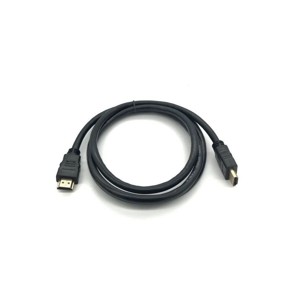 Кабель мультимедійний HDMI to HDMI 1.0m v1.4, OD-7.5mm Merlion (YT-HDMI(M)/(M)HS-1m) - зображення 1