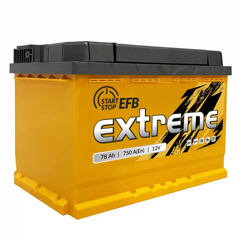 Акумулятор автомобільний Extreme 6CT-78Аh EFB АзЕ (EEFB780) - зображення 1