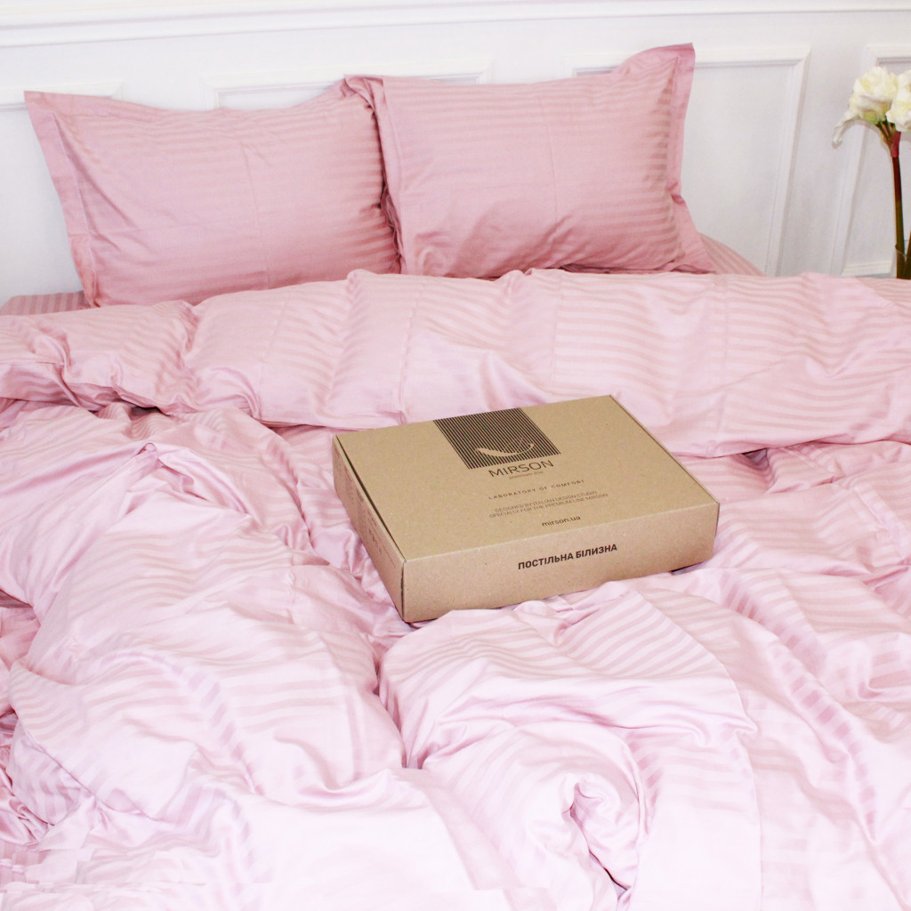 Постільна білизна MirSon Satin 30-0007Pink 160х220 Сімейний (2200005249918) - зображення 5