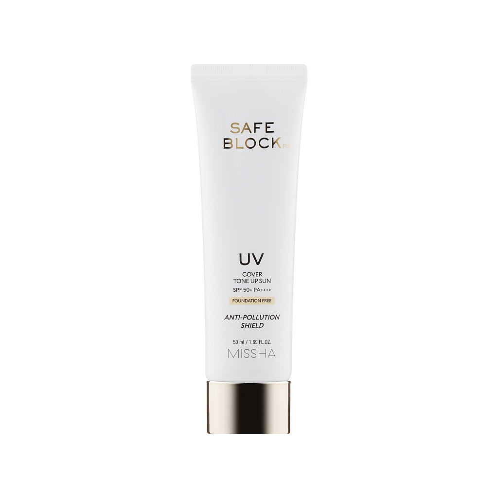 Засіб від засмаги Missha Safe Block RX Cover Tone Up Sun SPF50+ PA++++ Сонцезахисний крем 50 мл (8809643523486) - зображення 1