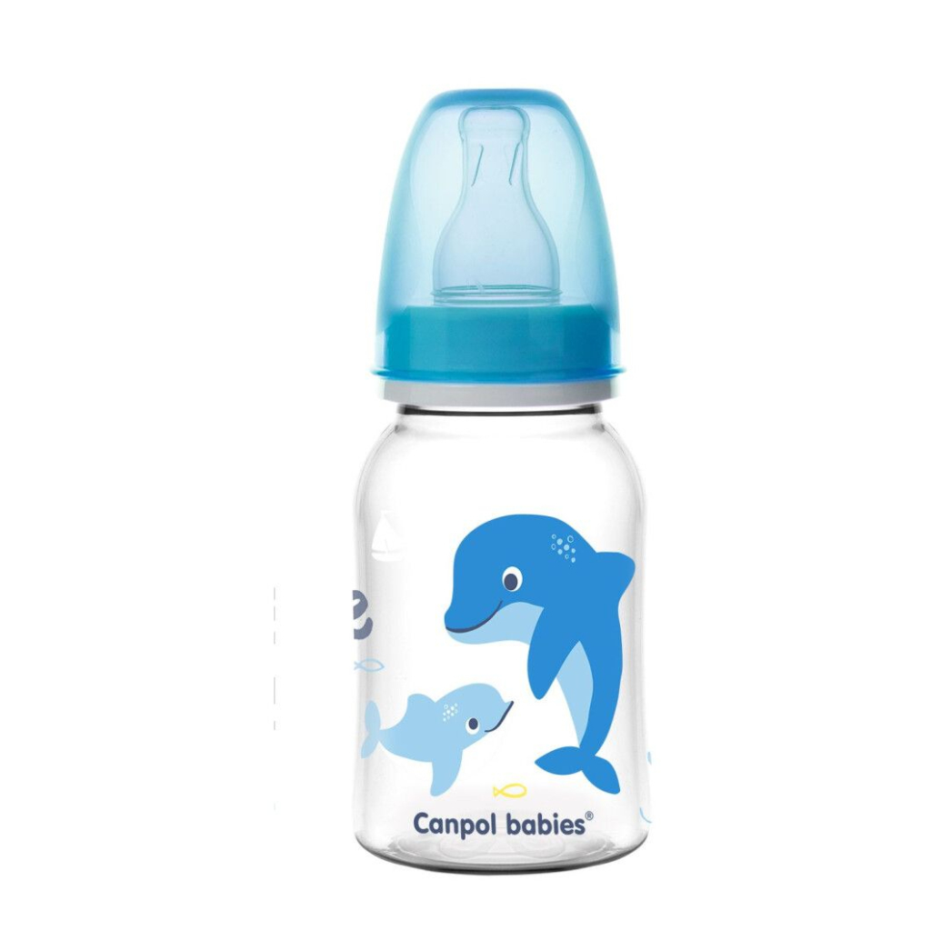 Пляшечка для годування Canpol babies PP LOVE&SEA 120 мл блакитна (59/300_blu) - зображення 1