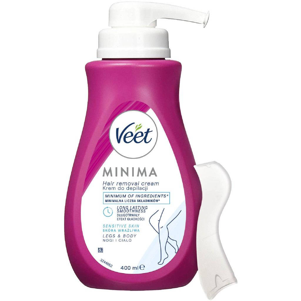Крем для депіляції Veet Minima для чутливої шкіри з Алое вера 400 мл (3059944021197) - изображение 1