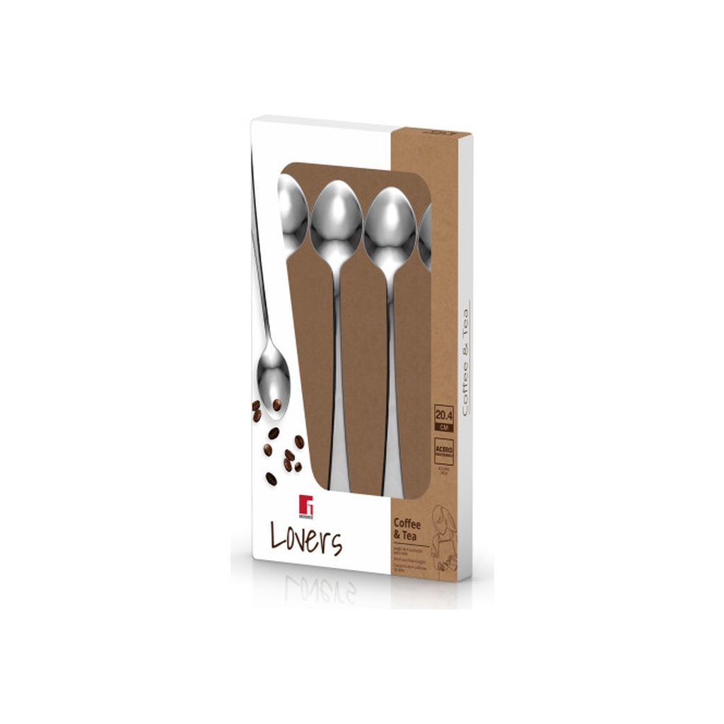 Десертна ложка Bergner Coffee & tea lovers для латте, набір 4 шт (BG-46105-MM) - зображення 3