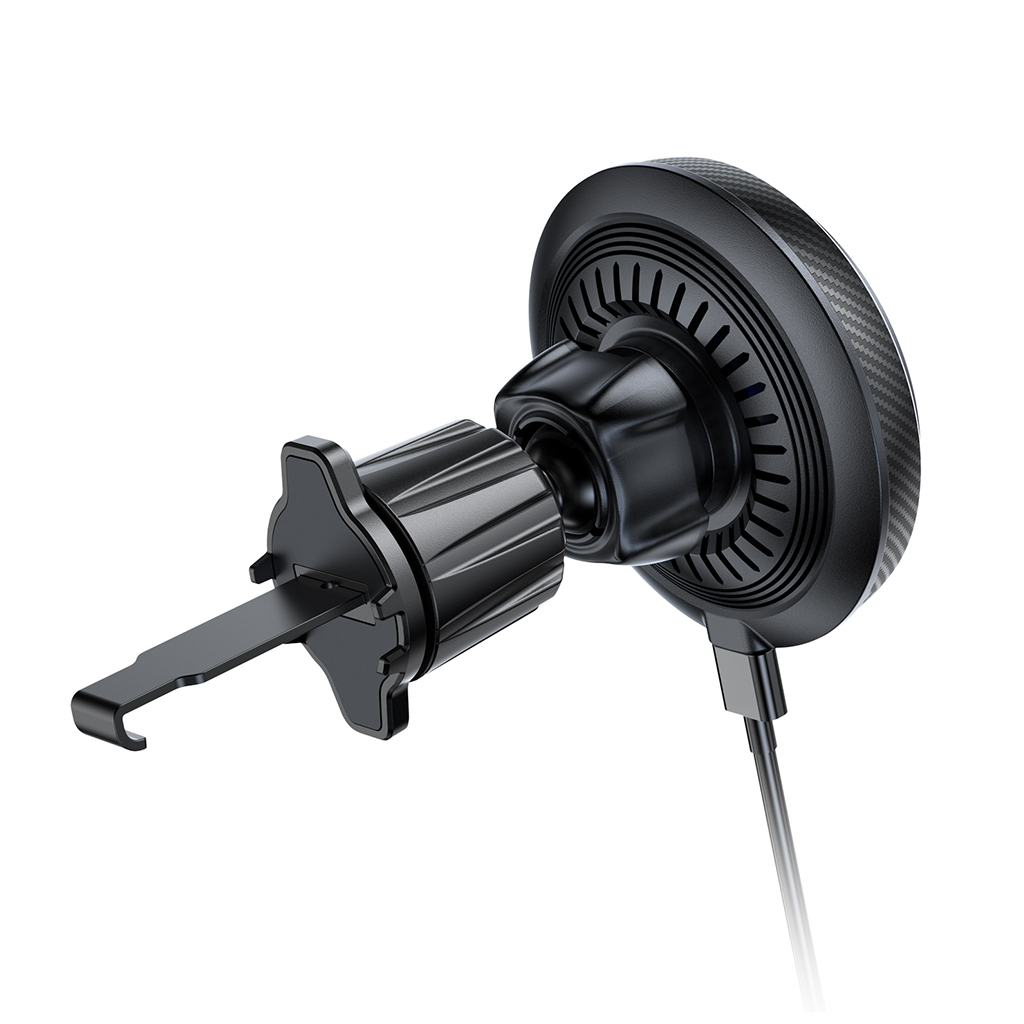 Універсальний автотримач ColorWay MagSafe 360° Air Vent 15W Black (CW-CHMW041Q-BK) - изображение 4