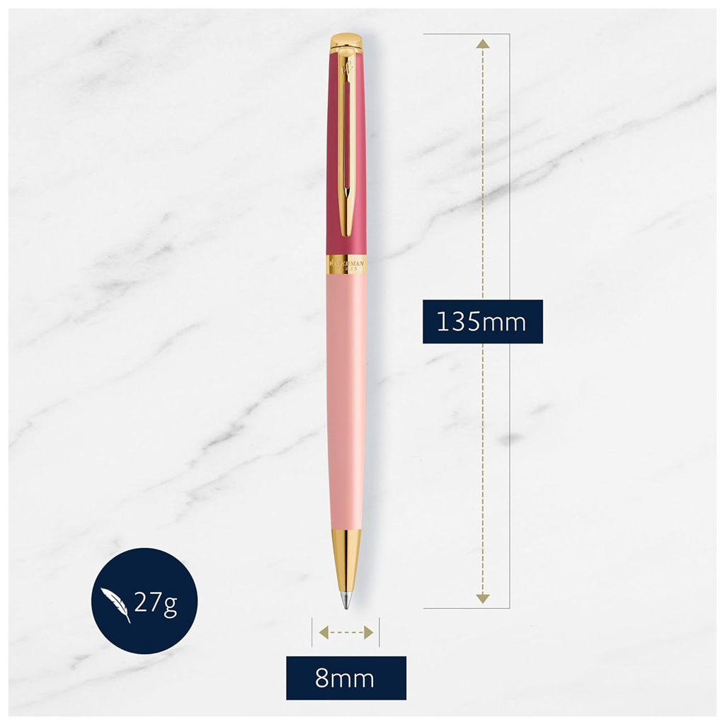 Ручка кулькова Waterman HEMISPHERE Colour Blocking Pink GT BP (22 581) - зображення 5
