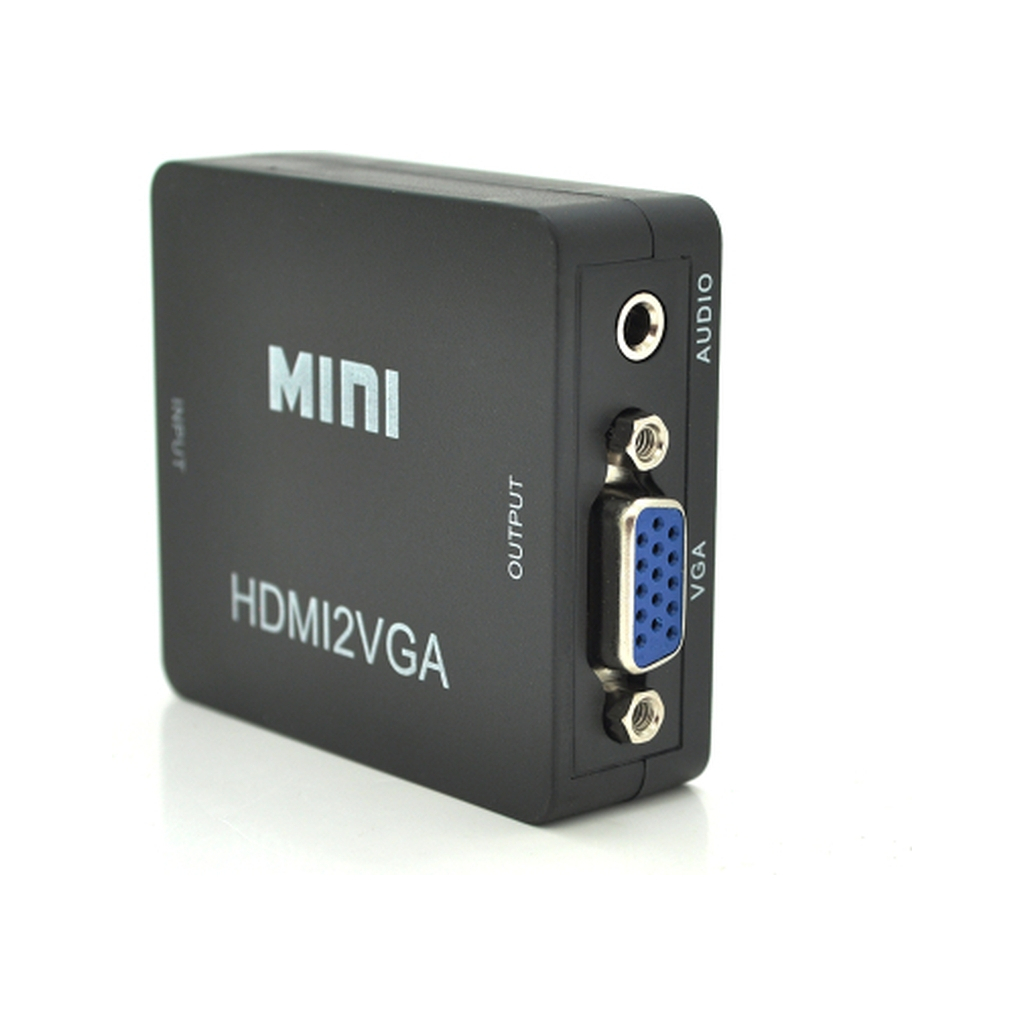 Перехідник HDMI F to VGA F 720P/1080P black Voltronic (YT-CM-HDMI/VGA-B) - зображення 2