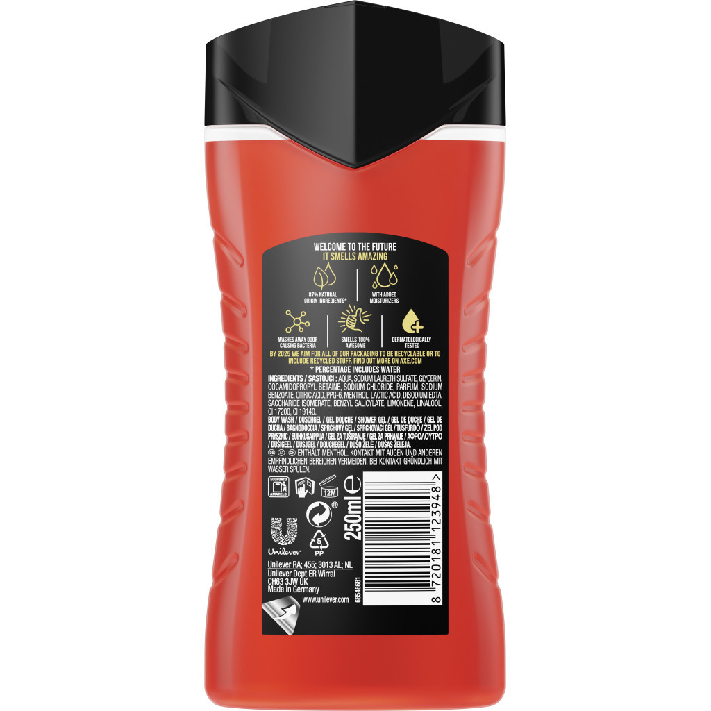 Гель для душу AXE Recharge Sport Refresh 250 мл (8720181123948) - зображення 2