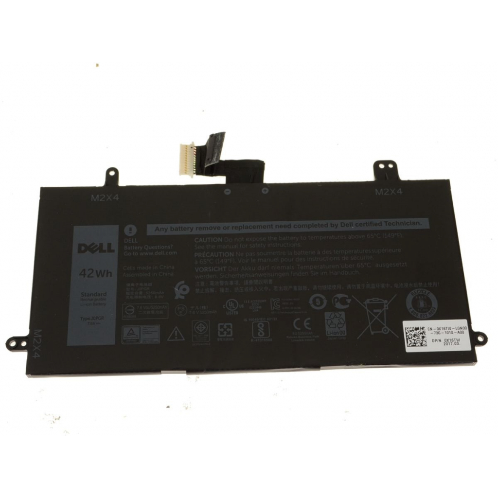 Акумулятор до ноутбука Dell Latitude 5285 J0PGR, 42Wh (5250mAh), 4cell, 7.6V, Li-ion (A47681) - зображення 1