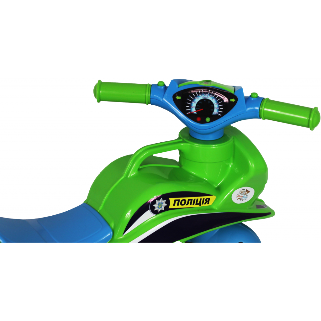 Біговел Active Baby Police музичний зелено-блакитний (0139-0152М) - зображення 7