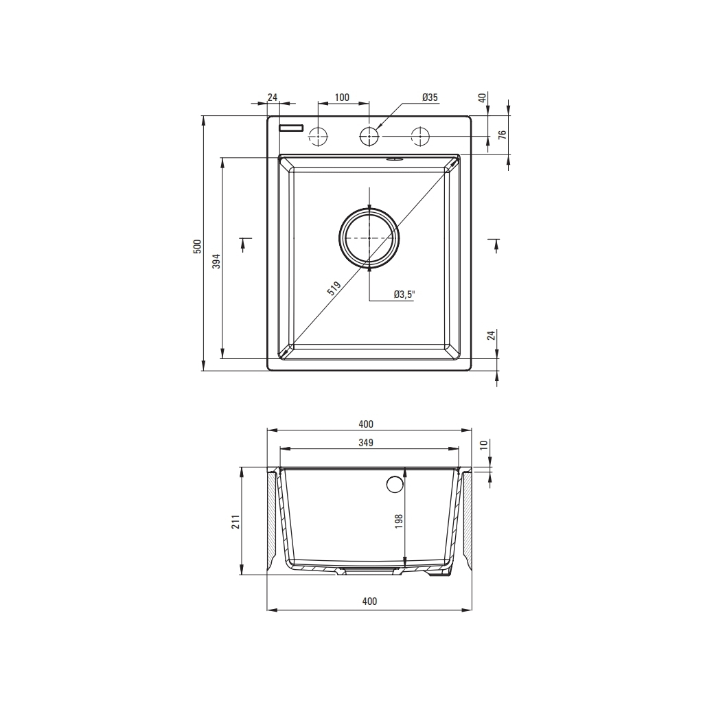 Мийка кухонна Deante Corio ZRC_2103 + зміш. BOC_N74M (ZRCE2103) - изображение 4
