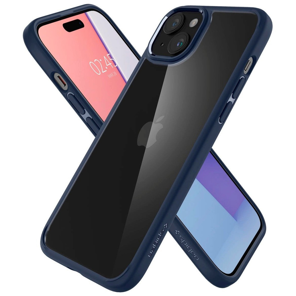 Чохол до мобільного телефона Spigen Apple iPhone 15 Ultra Hybrid Navy Blue (ACS06801) - зображення 10
