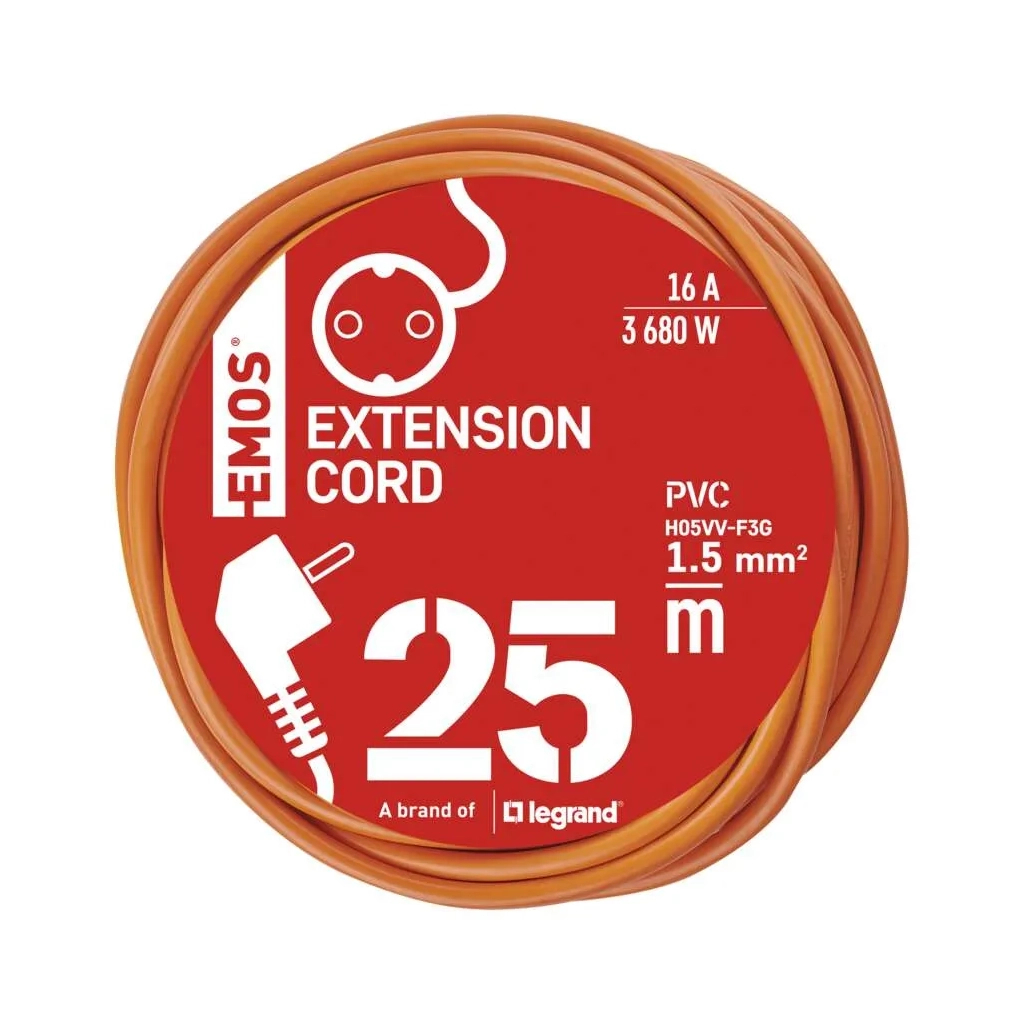 Мережевий подовжувач EMOS P01225R - зображення 6