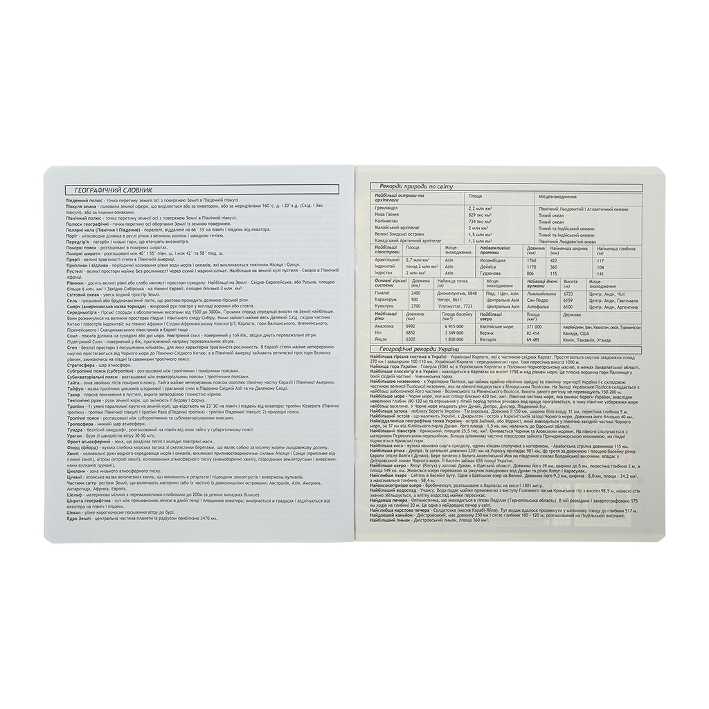 Зошит ZiBi предметний CUTE CAT, 36 аркушів, клітинка, географія (ZB.1731-14) - зображення 7