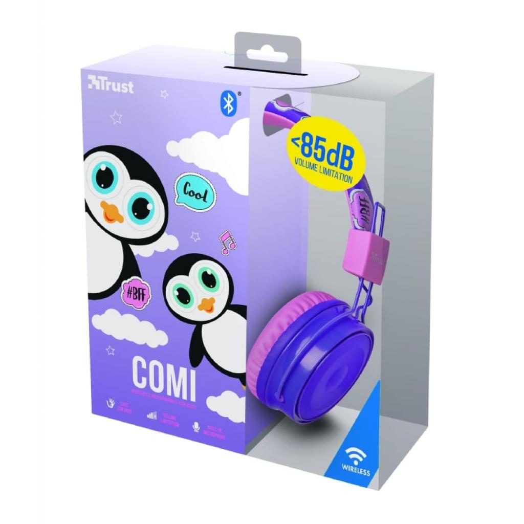 Навушники Trust Comi Kids Over-Ear Purple (23129) - зображення 6