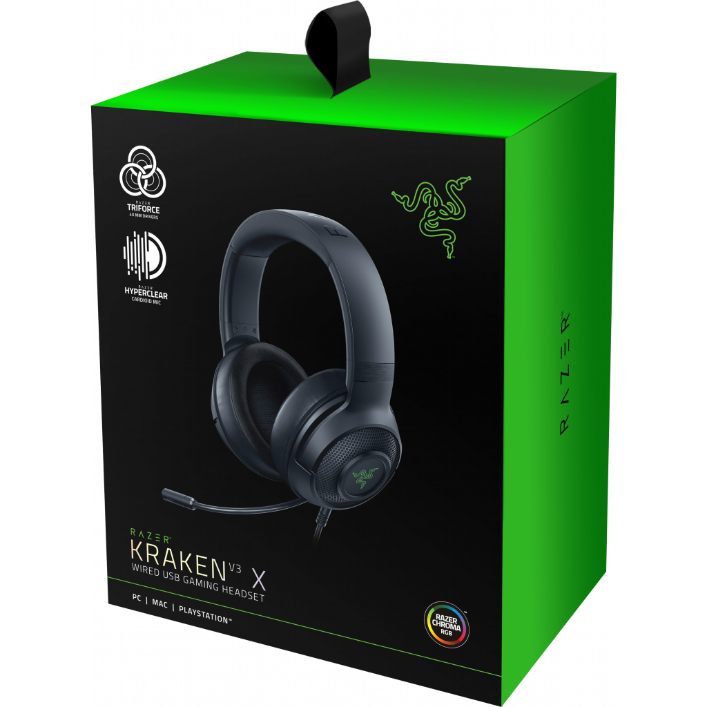 Навушники Razer Kraken V3 X USB Black (RZ04-03750300-R3M1) - зображення 6