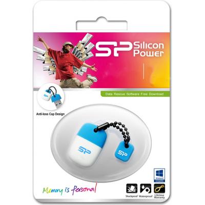 USB флеш накопичувач Silicon Power 64Gb Touch T07 Blue USB 2.0 (SP064GBUF2T07V1B) - зображення 3