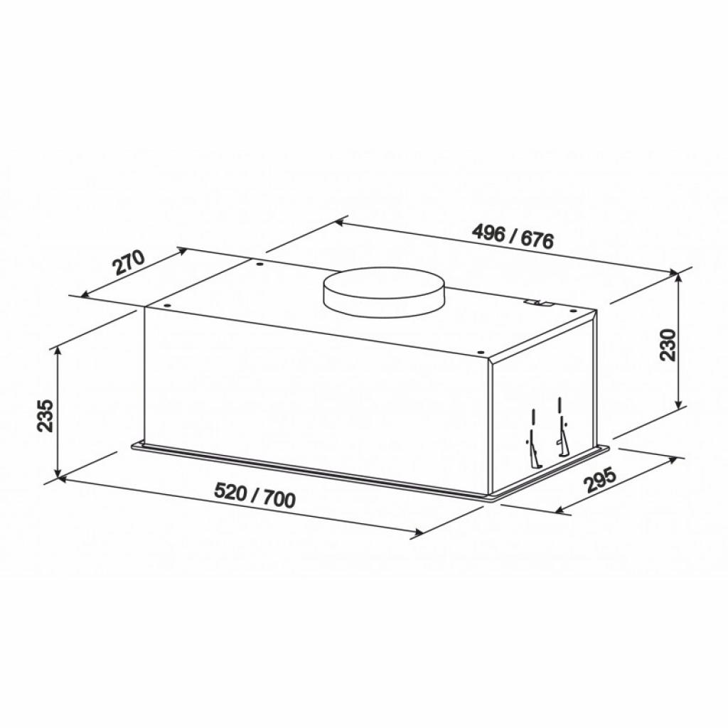 Витяжка кухонна Eleyus GEMINI 1200 LED 70 WH - зображення 7