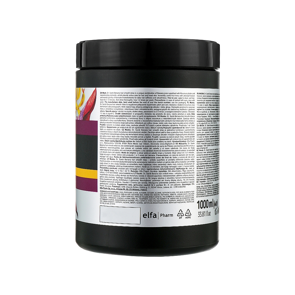 Маска для волосся Dr. Sante Banana Hair 1000 мл (8588006040982) - зображення 2
