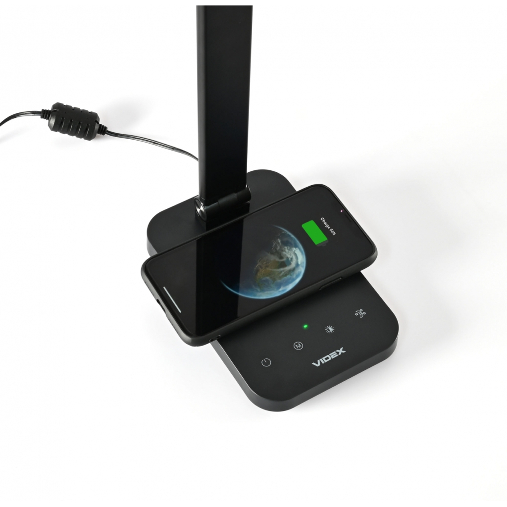 Настільна лампа Videx LED з бездротовою зарядкою  18W 1800-6500K (VL-TF17B) - зображення 5