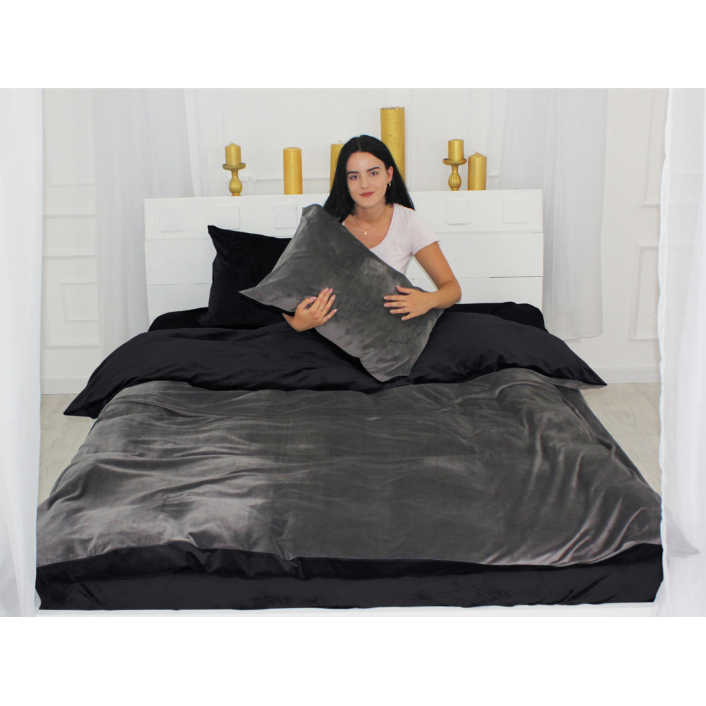 Постільна білизна MirSon Велюр Winter Frost 28-0005 + 28-0007 Trollius Velvet 200х220 (2200004008240) - зображення 4