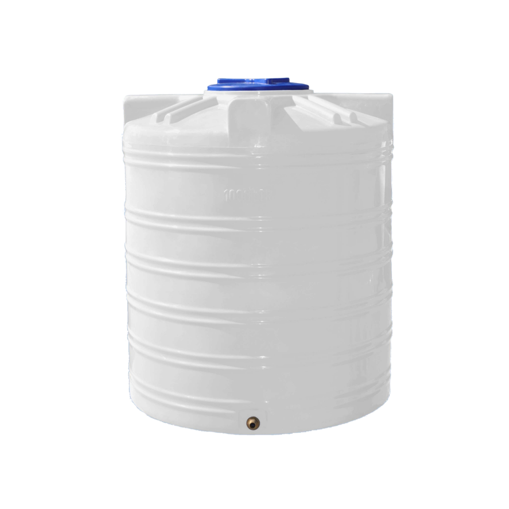 Ємність для води Рото Європласт вертикальна харчова 1000 л біла (121) - зображення 1