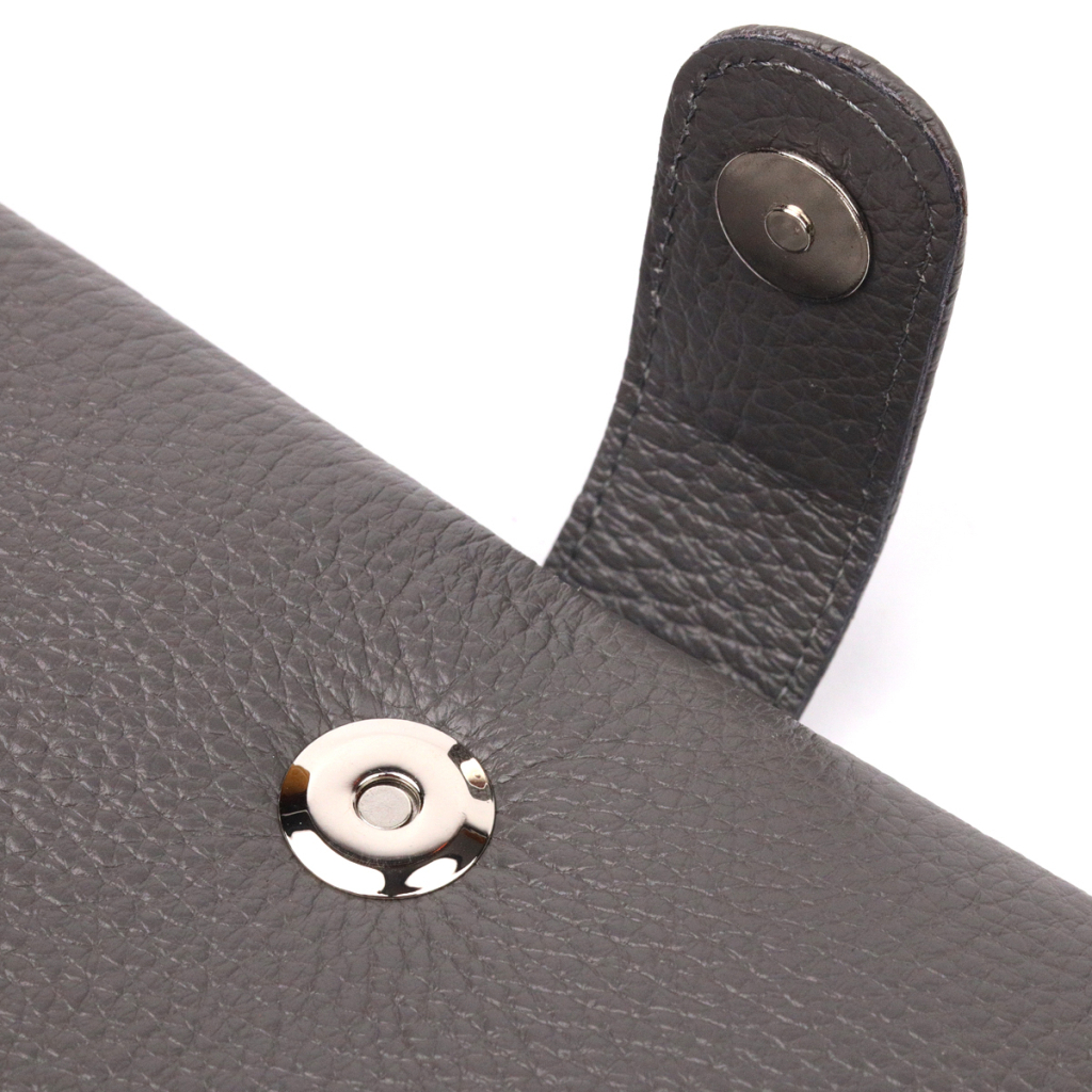 Портмоне Karya З натуральної шкіри Сіре (20999) - изображение 5