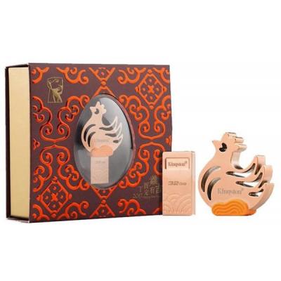 USB флеш накопичувач Kingston 32GB Rooster Metal Gold USB 3.1 (DTCNY17/32GB) - зображення 6