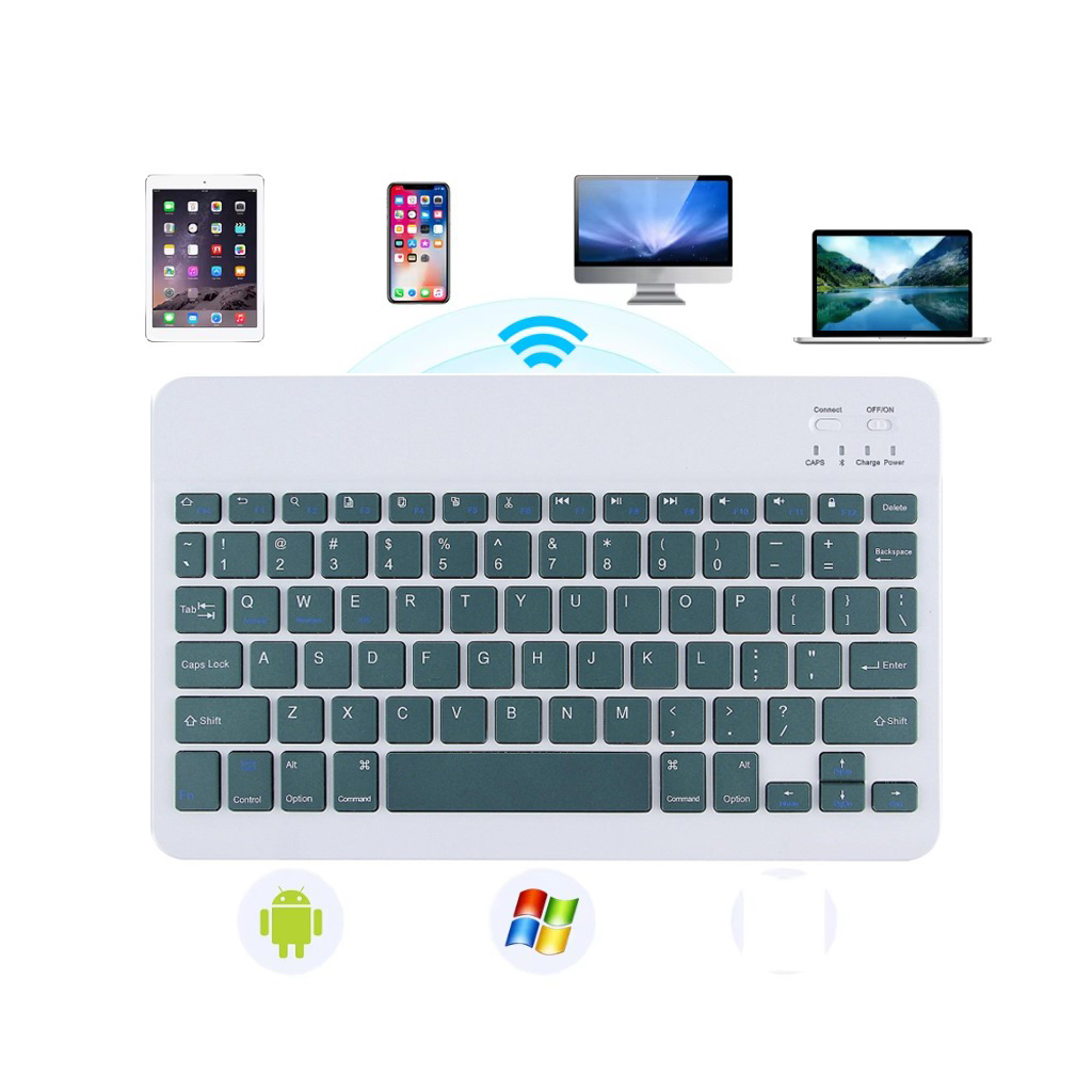 Клавіатура BeCover (245х150 мм) Bluetooth UA Dark Green (713406) - зображення 2