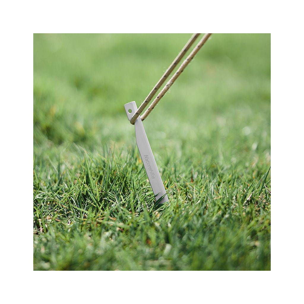 Комплект кілочків Naturehike CNK2300ZP016 20 см сріблясті 8 шт (6976023925030) - зображення 3