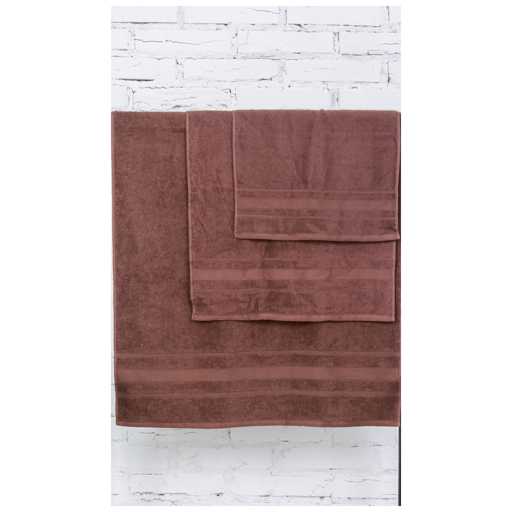 Рушник MirSon набір банний 5001 SoftNess Brown 50x90, 70x140, 100x150 (2200003182613) - зображення 2