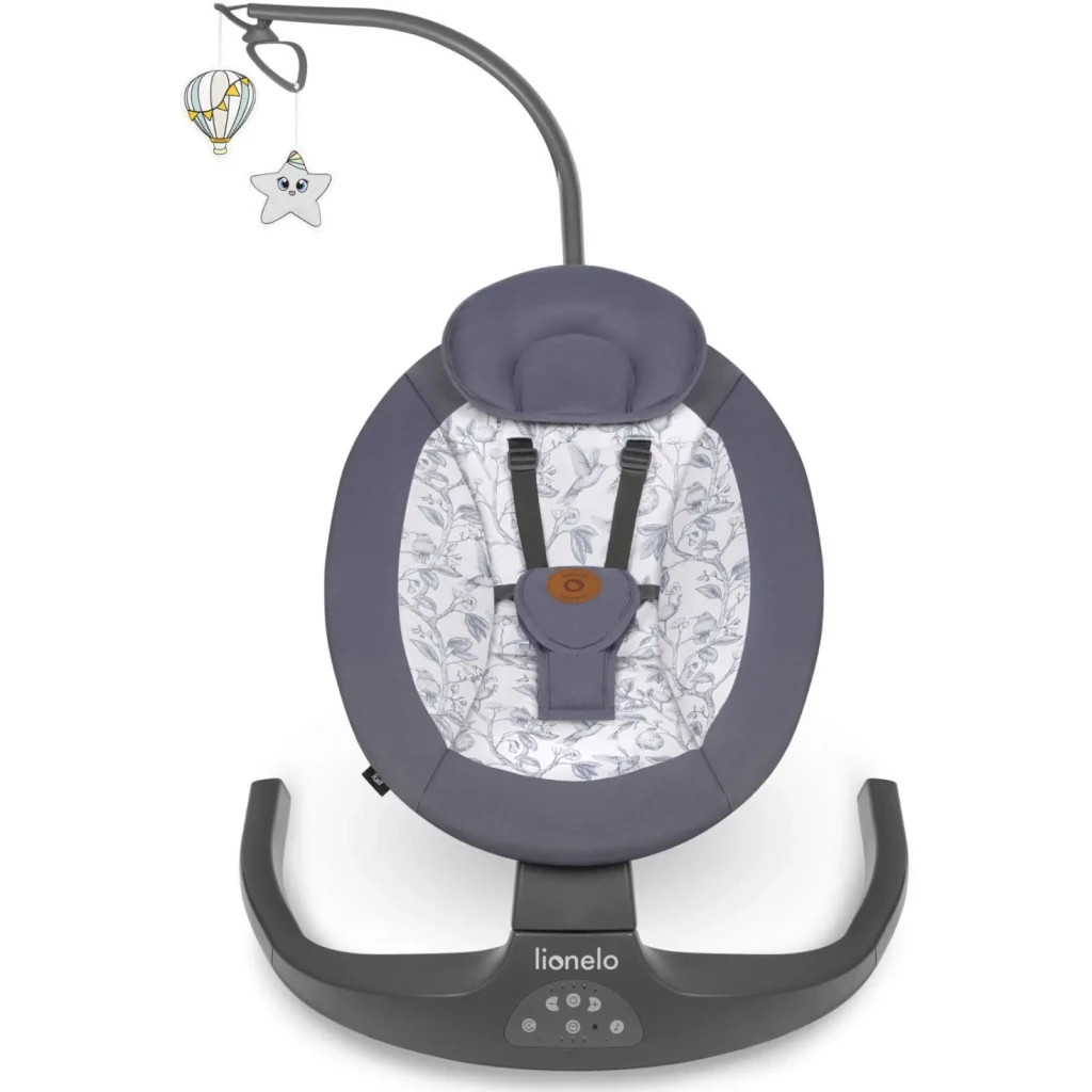 Крісло-гойдалка Lionelo Ralf Grey White (LO-RALF GREY WHITE) - зображення 2