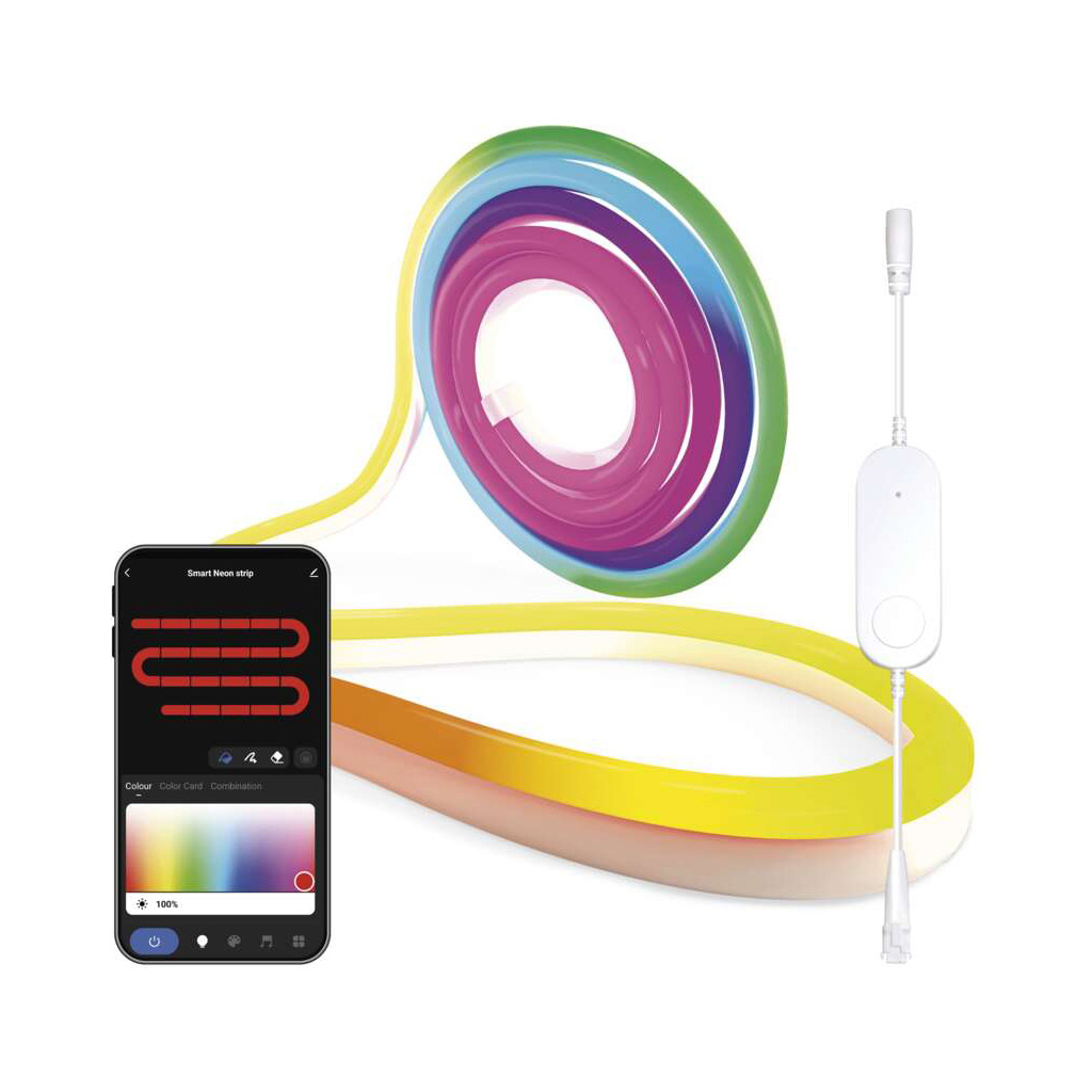 Світлодіодна стрічка EMOS ZPW313I NEON white 3 m 24 Вт RGBIC WiFi (ZPW313I) - изображение 1