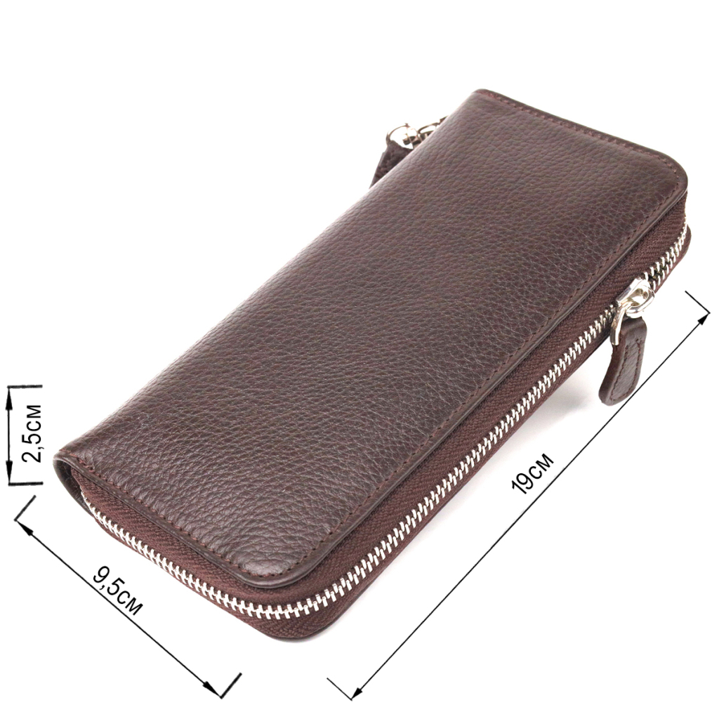 Гаманець Canpellini З натуральної шкіри Коричневий (21617) - зображення 3