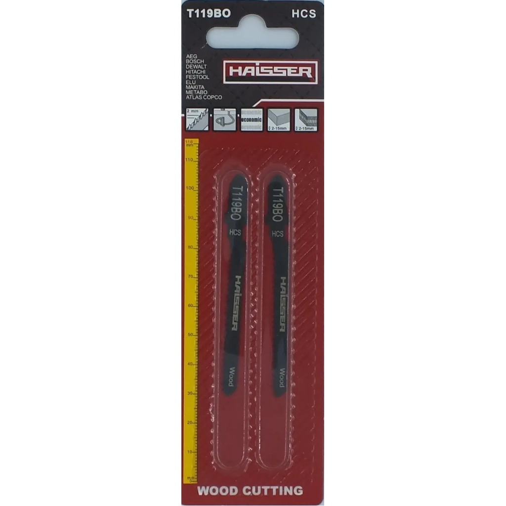 Полотно HAISSER пиляльне - T119BО, 50мм, н-р 2шт (34804) - зображення 1