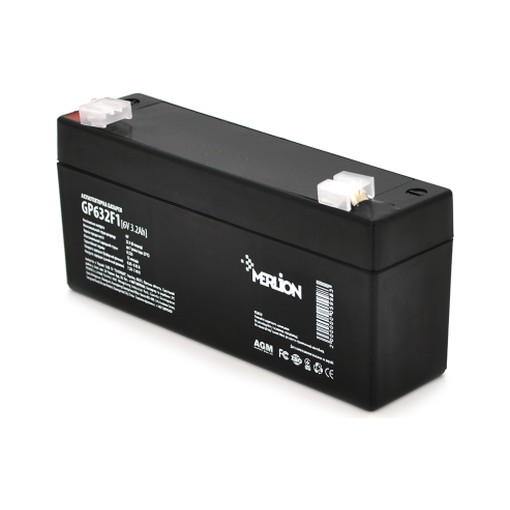 Батарея до ДБЖ Merlion 6V-3.2Ah (GP632F1) - зображення 1