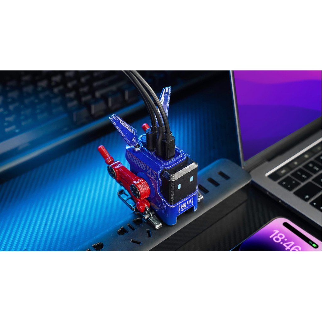 Зарядний пристрій GravaStar Alpha65 65Вт 2XUSB-C/USB-A War-Damaged Blue (GRAVASTARA65_OPP_EUK) - зображення 10