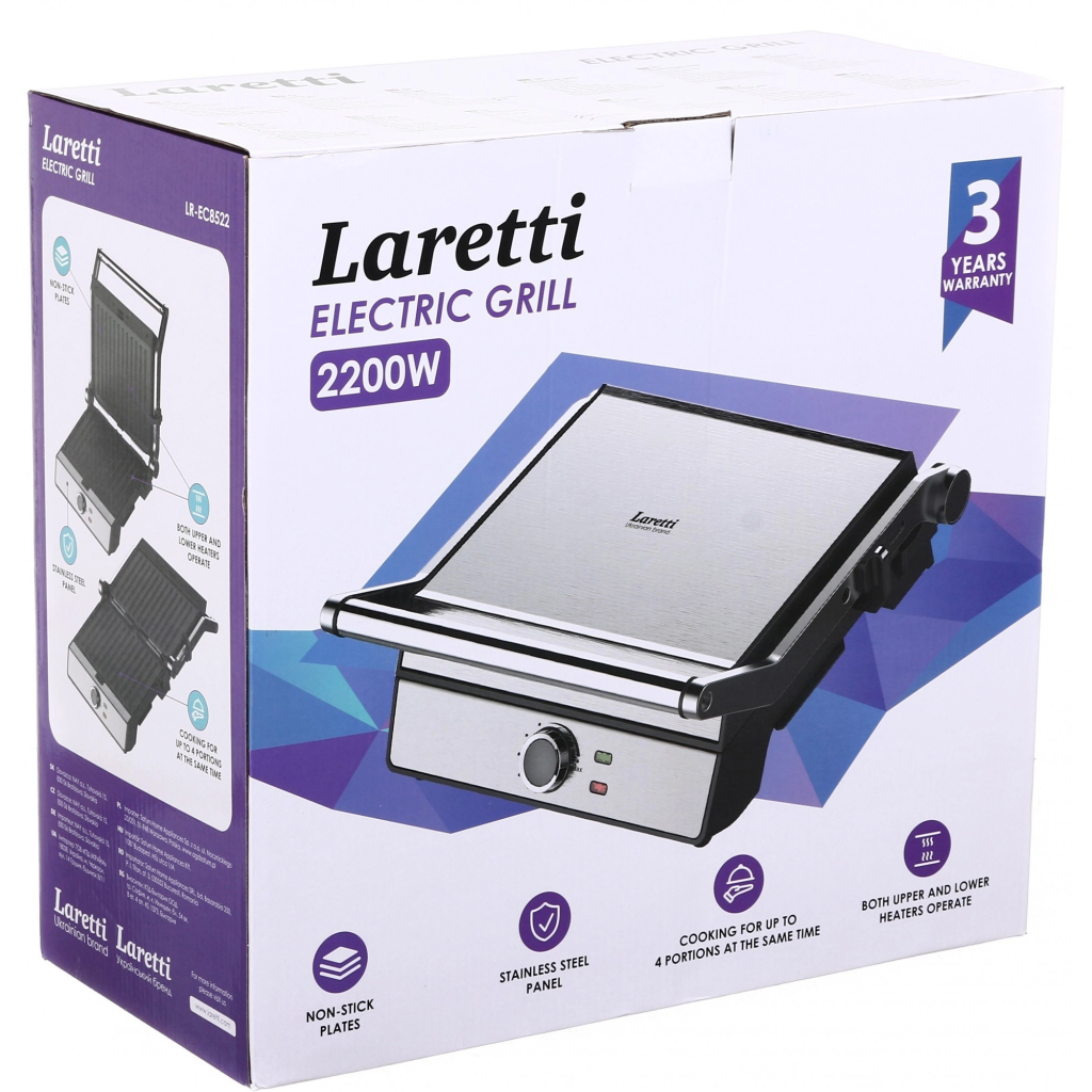 Електрогриль Laretti LR-EC8522 - зображення 5