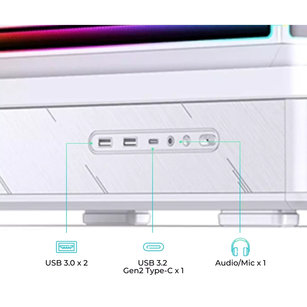 Корпус для ПК JONSBO D200 White - зображення 5